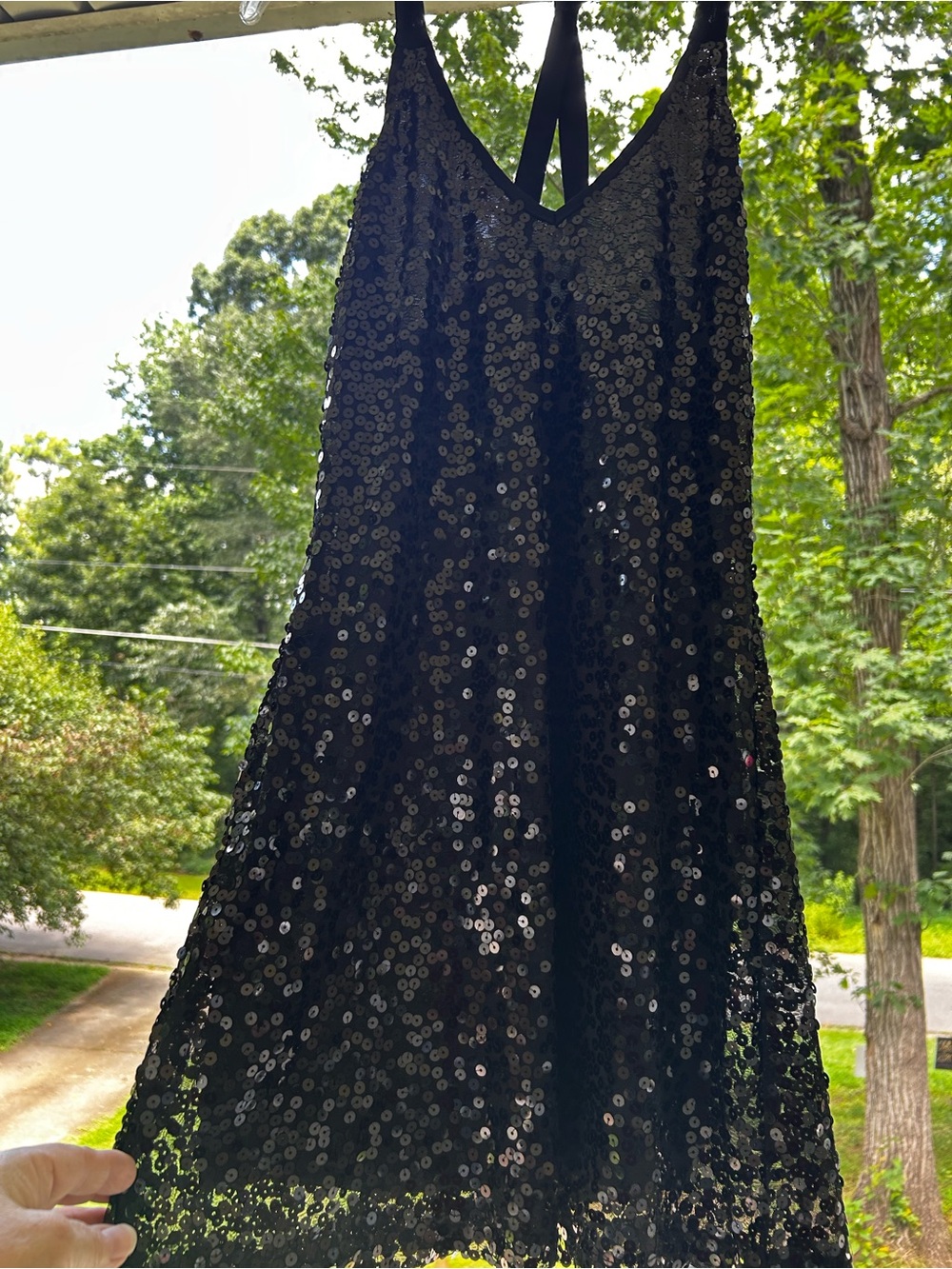 Arden B Black Sequin Mini Dress